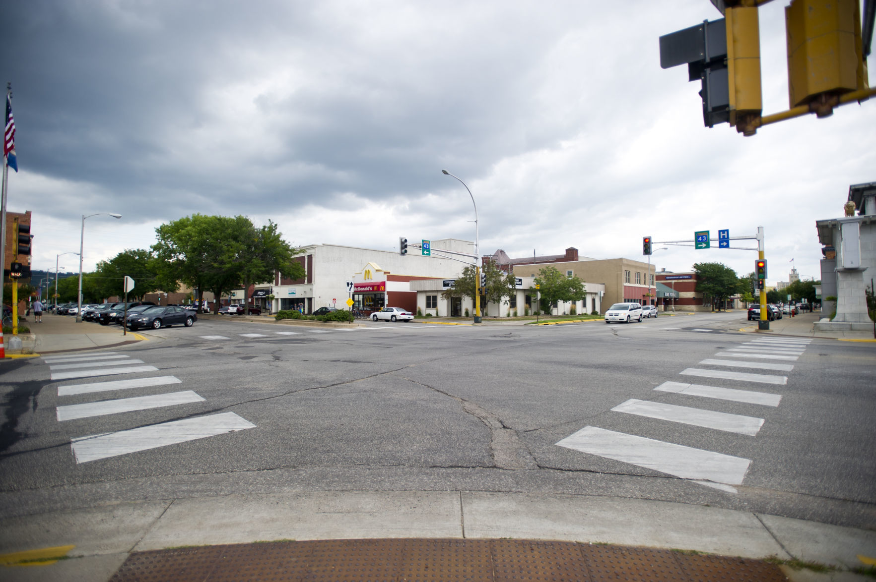 Main Street and Fourth Street - 10 crashes
